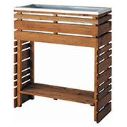 jardiniere carree en bois hibiscus - burger
